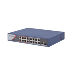 HIKVISION Switch PoE+ / No Administrable / 16 Puertos 10/100 Mbps PoE+ / 1 Puerto 10/100/1000 Mbps + 1 Puerto SFP Uplink / PoE hasta 250 metros / 130 W MOD: DS-3E0318P-E/M(B) on internet