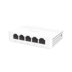 HIKVISION Switch Gigabit No Administrable de Escritorio con 5 puertos 10 / 100 / 1000 Mbps / Diseño Compacto y Estetico DS-3E0505D-E