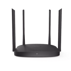 HIKVISION Router Inalámbrico WISP / Hasta 1200 Mbps / Doble Banda AC (2.4 GHz y 5 GHz) / 4 Puertos 10/100 Mbps / 4 Antenas Omnidireccional de 5 dBi / Interior DS-3WR12C