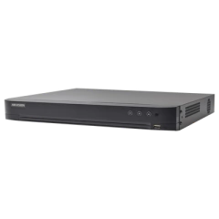 HIKVISION DVR 4 Megapixel / 4 Canales TURBOHD + 2 Canales IP / 1 Bahía de Disco Duro / 1 Canal de Audio / Vídeoanálisis MOD: DS-7204HQHI-K1