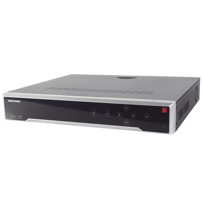 HIKVISION NVR 12 Megapixel (4K) / 16 canales IP / 16 Puertos PoE+ / Soporta Cámaras con AcuSense / 4 Bahías de Disco Duro / Switch PoE 300 mts / HDMI en 4K / Soporta POS MOD: DS-7716NI-I4/16P(B)