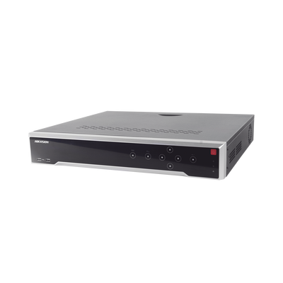 HIKVISION NVR 12 Megapixel (4K) / 32 Canales IP / 16 Puertos PoE+ / Switch PoE 300 mts / HDMI en 4K / Soporta POS MOD: DS-7732NI-I4/16P