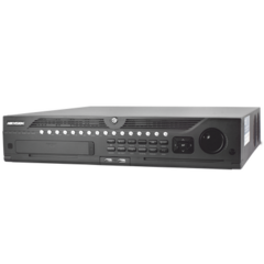 HIKVISION NVR 12 Megapixel (4K) / 32 Canales IP / Soporta Cámaras con AcuSense / 8 Bahías de Disco Duro / 2 Tarjetas de Red / Soporta RAID con Hot Swap / HDMI en 4K / Soporta POS MOD: DS-9632NI-I8