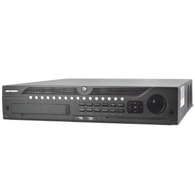 HIKVISION NVR 12 Megapixel (4K) / 64 canales IP / Soporta Cámaras con AcuSense / 8 Bahías de Disco Duro / 2 Puertos de Red / Soporta RAID con Hot Swap / HDMI en 4K / Soporta POS MOD: DS-9664NI-I8