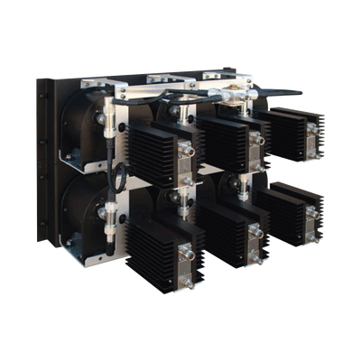 DB SPECTRA Combinador de Cerámica en Panel/ Rack 19", 851-869 MHz, 3 Canales, 150 kHz de Sep. min, N Hembras / DIN 7-16 Hem. MOD: DSCC85-03D