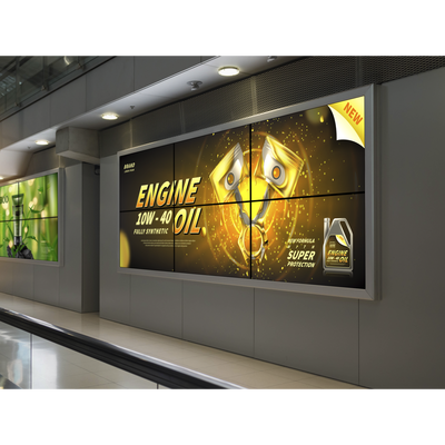 HIKVISION Kit Videowall Comercial 3X2 / Incluye 6 Pantallas 55" / 2 Controladores de 2 Entradas HDMI / Base de Pared MOD: DS-CW3X2LUY-55/WM