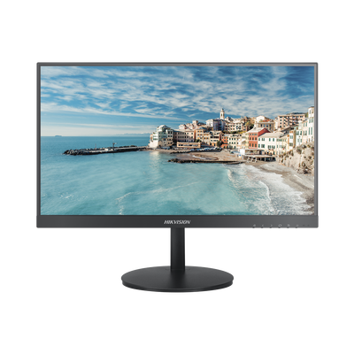 HIKVISION Monitor LED Full HD de 21.5" / Ideal para Oficina y Hogar / Uso 24-7 / Entrada HDMI-VGA / Compatible con Montaje VESA MOD: DS-D5022FN-C