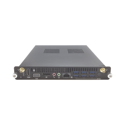 HIKVISION OPS Modular / Core i5 9400 / 8 GB RAM / SSD de 256 GB / Bluetooth 4.0 / Salida HDMI y DP / 1 Puerto RJ45 / Soporta H.265 y Resolución 4K MOD: DS-D5AS5/8S2L