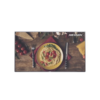 HIKVISION Monitor LED de 55" para Publicidad Digital / Programación de Horarios / Contenido Personalizado / Sistema Operativo Android / 2 Entradas USB MOD: DS-D6055UN-B