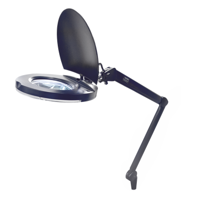 SYSCOM Lámpara de LED para Escritorio con Lupa de 5 Pulgadas de Diámetro, 5 Dioptrias, 2.25X. MOD: DSESKLAPM/33