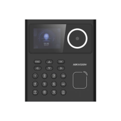 HIKVISION Terminal Facial Min Moe con lector de Tarjetas PROX EM para Control de Acceso o Asistencia / 500 rostros / Detección de Cubrebocas / HikConnect / Reconocimiento a 1.5 mts de distancia MOD: DS-K1T320EX