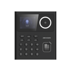 HIKVISION Terminal Min Moe WiFi de Huella, Facial y Tarjetas MIFARE para Control de Acceso o Asistencia / 500 rostros y 1,000 Huellas y Tarjetas / Detección de Cubrebocas / HikConnect MOD: DS-K1T320MFWX