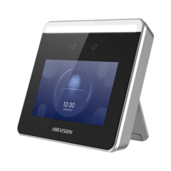 HIKVISION Terminal WIFI de Reconocimiento Facial ULTRA RÁPIDO y lectura de CÓDIGOS QR / Asistencia + Control de Acceso / Soporta APP de Hik-Connect (P2P) / Hasta 1.5 Mts de Reconocimiento Incluso en Movimiento MOD: DS-K1T331W