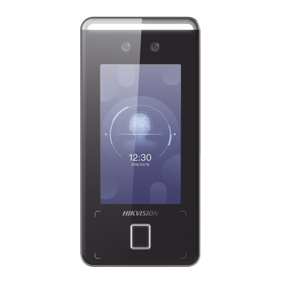 HIKVISION Terminal Facial Min Moe ULTRA RÁPIDO (IP65) / Hasta 1.5 mts en lectura / Soporta P2P Hik-Connect / 3,000 Usuarios /QR y Videoportero (ambientes de bajo ruido) MOD: DS-K1T341AMF