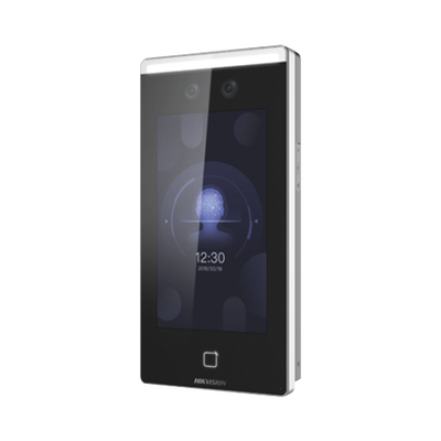 HIKVISION Terminal Min Moe Touch de Reconocimiento Facial ULTRA Rápido con función de Videoportero (ambientes no ruidosos) / Lectura de Códigos QR / 6,000 usuarios / Alta tecnología Deep Learning / Cámara 2 MP compatible con NVR MOD: DS-K1T671-M