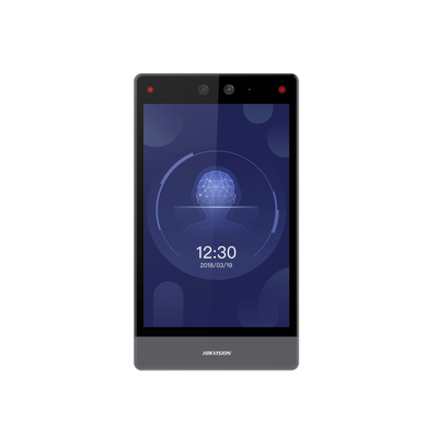 HIKVISION Terminal Facial Min Moe Ultra rápida de 8" Touchscreen / Delgada y Estética / Exterior IP65 / PoE / 100 Mil Usuarios / Función de Videoportero y Lectura de Códigos QR / Lectura de tarjetas MOD: DS-K1T680D-E1