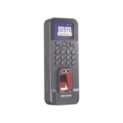 HIKVISION Biométrico WiFi de Acceso y Asistencia Compatible con APP Hik-Connect (P2P) / Soporta Biometrico Esclavo RS-485 / Lectura de Huella y Tarjetas EM / TCP/IP / 150,000 Eventos / Relevador para Chapa y Reportes de Asistencia DSK1T804AEF