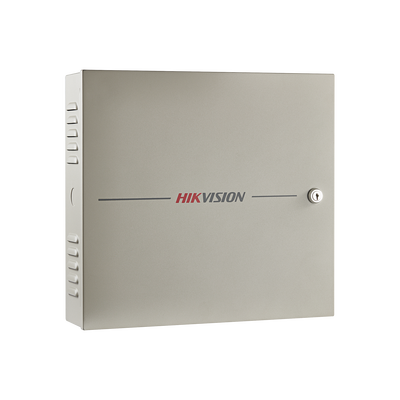 HIKVISION Controlador de Acceso 1 Puerta / 2 Lectores de Huella o tarjeta / Integración con cámaras / 100,000 Tarjetas / Incluye Gabinete y Fuente de Alimentación 12Vcc/8A / Software GRATUITO MOD: DS-K2601