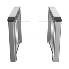 HIKVISION Kit de Torniquetes Swing IZQUIERDO y DERECHO / Carril de 90 cms / Preparación para Instalar Terminal Facial con Montaje DS-KAB6ZU1 (No incluidos) / 3,000,000 MCBF / 4 Pares de IR DS-K3B220LX-LR/PG-DP90