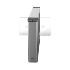 HIKVISION Torniquete Swing CENTRAL para Ampliar Numero de Carriles / Incluye Panel y Lectores de Tarjeta / TCP/IP Administrable por iVMS-4200 (Requiere Torniquete Izquierdo) / Carril de 90 cms / 6,000,000 MCBF / 12 Pares de IR MOD: DS-K3B501SX-M/M-DP90