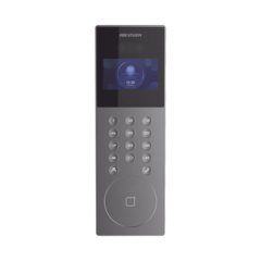 HIKVISION Videoportero IP Multiapartamento con Reconocimiento Facial / Llamada a App HikConnect (requiere monitor) / Protección IP65 / Apertura por Rostro, Tarjeta o App MOD: DS-KD9203-E6