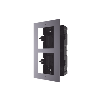 HIKVISION Base de 2 Espacios para EMPOTRAR Módulos de Videoporteros Hikvision MOD: DS-KD-ACF2