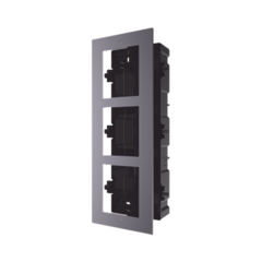 HIKVISION Base de 3 Espacios para EMPOTRAR Módulos de Videoporteros Hikvision MOD: DS-KD-ACF3