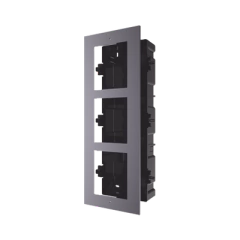 HIKVISION Base de 3 Espacios para EMPOTRAR Módulos de Videoporteros Hikvision MOD: DS-KD-ACF3