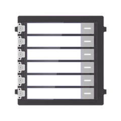 HIKVISION Módulo de Botones Para Videoportero Modular / Llamada de un solo Toque / Soporta Hasta 6 Monitores Principales MOD: DS-KD-KK