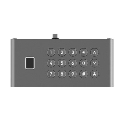 HIKVISION Módulo de Teclado y Huella Digital para Frente de Calle IP DS-KD9633-WBE6/ Conexión USB-C / 15 Botones / IP65 / IK07 DS-KDM9633-FKP