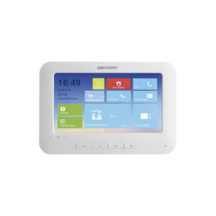 HIKVISION Monitor IP Touch Screen 7'' para Videoportero IP / Soporta P2P / WiFi / Vídeo en Vivo / Audio de Dos Vías / Apertura Remota / Llamadas entre Monitores MOD: DS-KH6310-WL