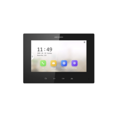HIKVISION Monitor IP Lite TOUCH 7" para Videoportero IP / Vídeo en Vivo / PoE Estándar / Apertura Remota / Llamada Entre Monitores / Audio de dos vías MOD: DS-KH6320-LE1(B)