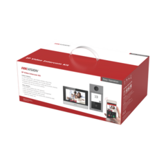 HIKVISION Kit de Videoportero IP (Frente de Calle + Monitor + Memoria MicroSD) / Llamada y Apertura Remota desde App Hik-Connect / Soporta 2 Puertas / Apertura con Tarjeta MIFARE DS-KIS604-P(B) on internet
