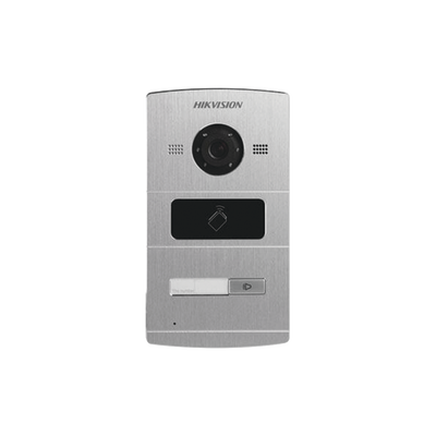 HIKVISION Frente de Calle IP 1.3 Megapixel / Lector de Tarjetas MIFARE para Función de Acceso / Compatible con Videoportero IP HIKVISION DS-KV8102-IM