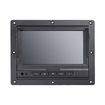 HIKVISION Monitor Táctil (Touch) y Botones de 7" LCD / Compatible con DVR Móvil HIKVISION / Conector Tipo Aviación MOD: DS-MP1302(AE)
