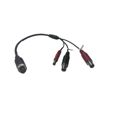 HIKVISION Cable Adaptador Tipo Aviación a BNC para Cámaras en DVR Móvil HIKVISION / 30 cm de Largo MOD: DS-MP2130/BNC