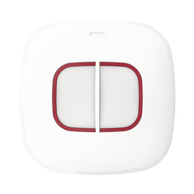 HIKVISION (AX PRO) Botón de Pánico Inalámbrico Doble / Exterior IP66 / Indicador LED MOD: DS-PDEB2-EG2-WB(B)