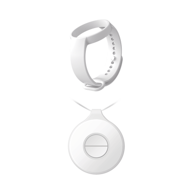 HIKVISION (AX PRO) Botón de Pánico Doble Inalámbrico Portátil HIKVISION / IP54 / Indicador LED + (AX PRO) Pulsera para Botón de Pánico Portátil MOD: DS-PDEBP2-EG2-WB/BAND