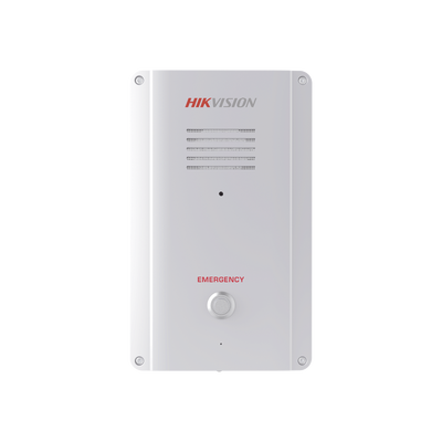 HIKVISION Panel de Alarma de Pánico / Micrófono Integrado / Exterior IP65 / Protección IK09 MOD: DS-PEA101-V1-PS