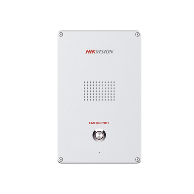 HIKVISION Panel de Alarma de Pánico / Micrófono Integrado / Protección IK08 MOD: DS-PEA102S