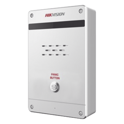 HIKVISION Estación de Alarma de Pánico / Audio de Dos Vías / IK10 / Sirena Integrada / Entrada y Salida de Alarmas MOD: DS-PEA1-N1