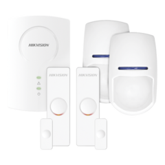 HIKVISION KIT Sensores Inalámbricos para Panel Híbrido / 1 Expansor de 8 Zonas Inalámbricas / 2 Contactos Magnéticos / 2 Sensores PIR para Interior MOD: DS-PH-K/EMP