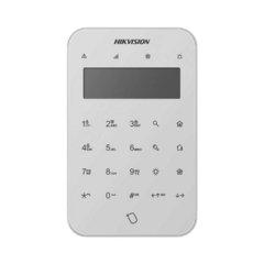 HIKVISION (AX PRO) Teclado Inalámbrico con Pantalla LCD para Armado y Desarmado / Funciones de Automatización para control de Relevadores MOD: DS-PK1-LT-WB