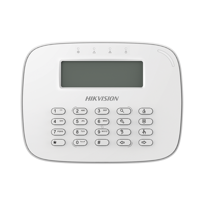HIKVISION Teclado LCD / Cableado / Compatible con el Panel Hibrido Hikvision DS-PHA64-W4P y DS-PHA64-W4P2 MOD: DS-PK-LRT