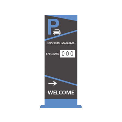 HIKVISION Pantalla Principal de Guía de Estacionamiento / 1 Módulo / Mensaje de Bienvenida / Uso con Aplicación de Guía de Estacionamiento DS-TVB200(1MODULE)