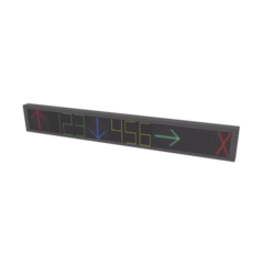 HIKVISION Guía de Estacionamiento Interior / Ideal para Pasillos y Áreas de Control de Estacionamientos / RS485- RJ45 / Indicador Numérico / Flecha Dinámica / 9 Dígitos / 2 Direcciones DS-TVL121-9-5D