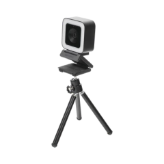 HIKVISION Cámara Web ALTA DENIFICIÓN (1080p) / Aro de Luz Interconstruido / Gran Angular / Micrófono Integrado / Conector USB de 2 mts / Fácil de Instalar / Reducción de Ruido Inteligente MOD: DS-UL2