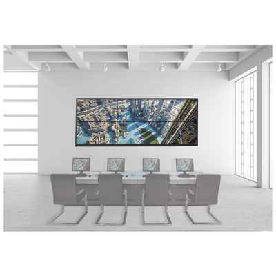 HIKVISION Kit Videowall 3X2 / Incluye 6 Pantallas de 55" / Decoder / Bases de Pared / Accesorios de Instalación MOD: DS-VW3X2LUY55/WM