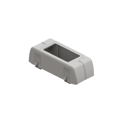 THORSMAN Porta equipamiento linea X rectangular para canaleta DX10000.00 MOD: DX-18-849