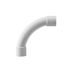 GEWISS Curva de radio estrecho para tubería rígida, recomendado para cables de datos, PVC Auto-extinguible, de 25 mm DX-40-125